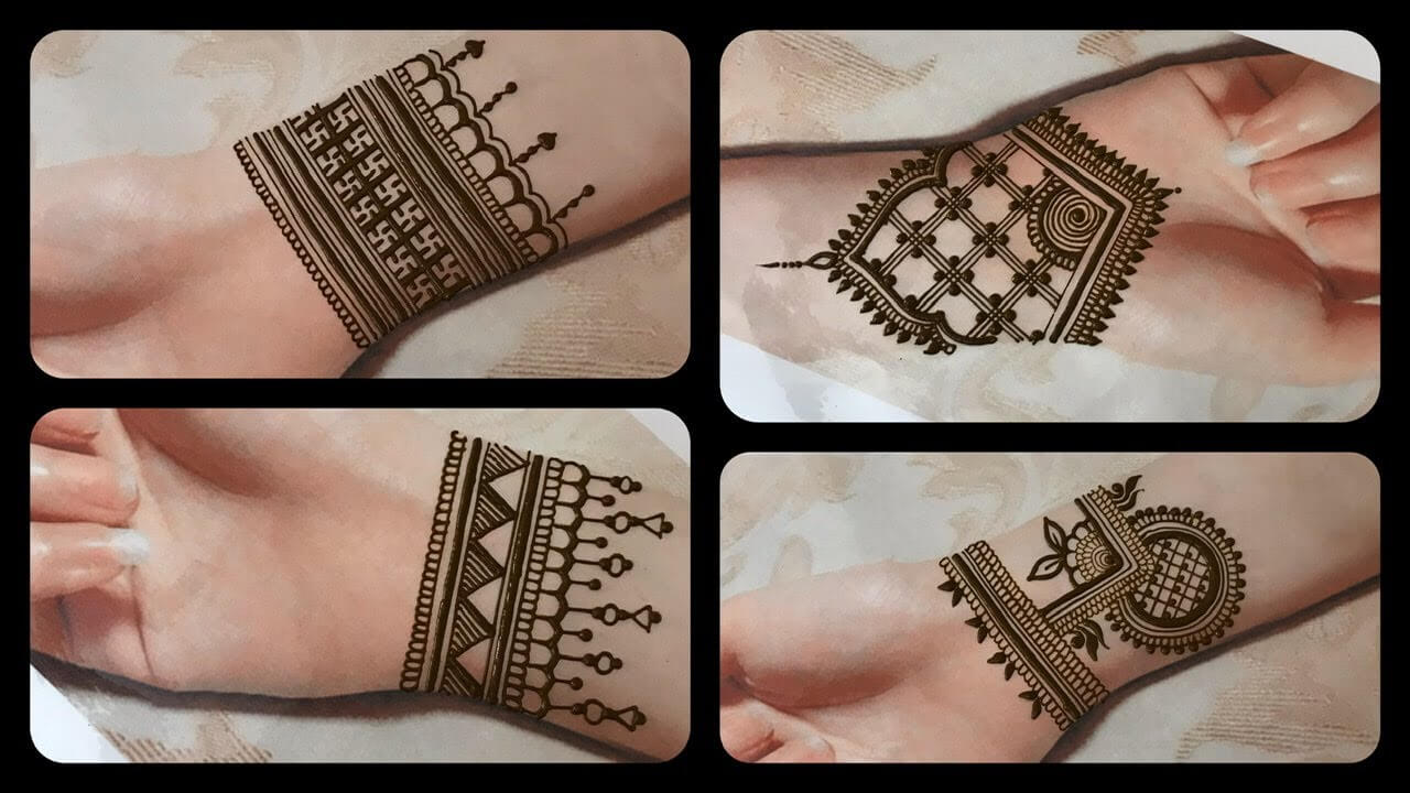 Wrist Mehndi Design Simple