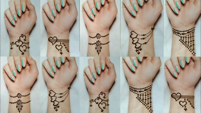 Wrist Mehndi Design Simple
