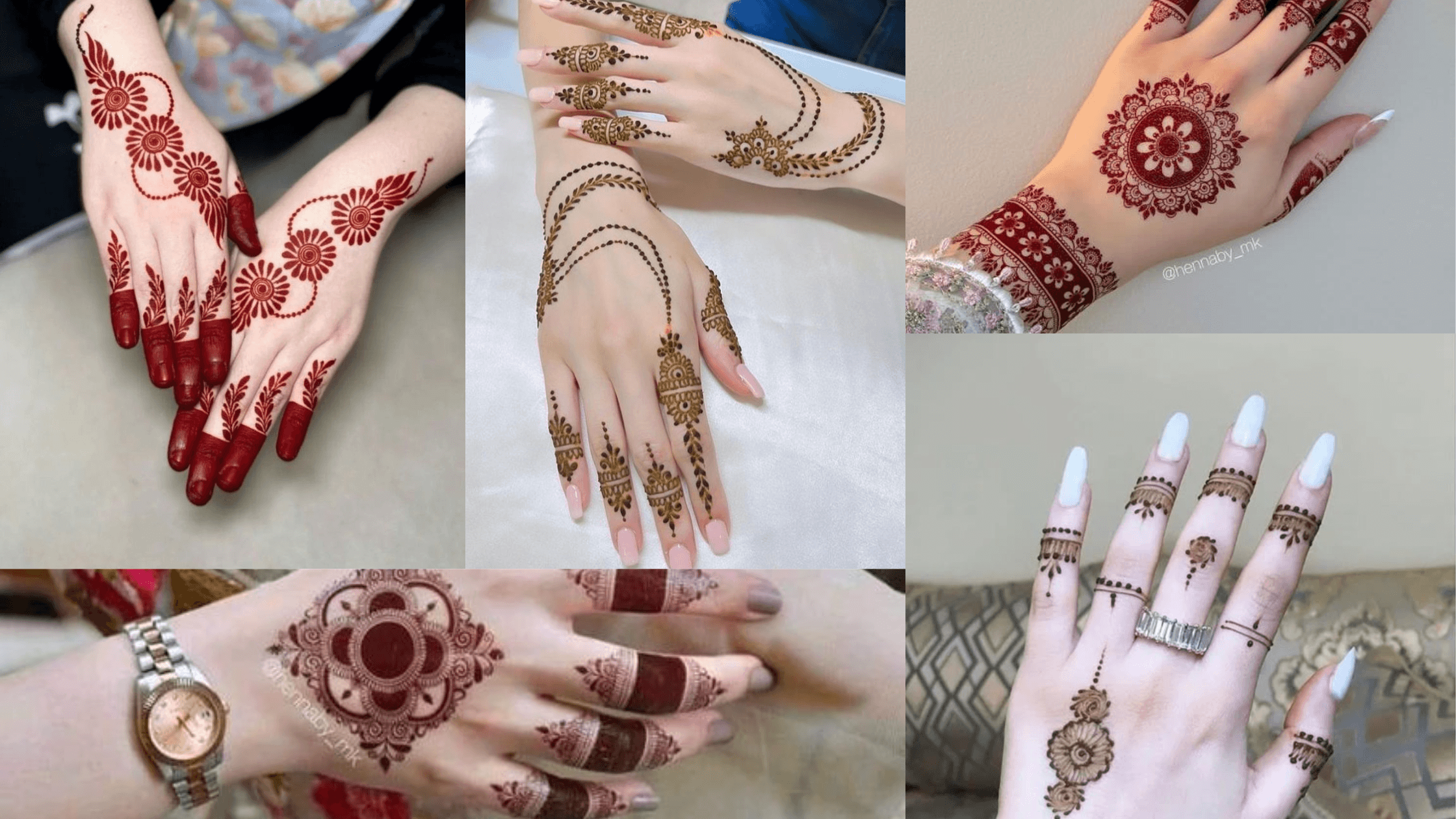 back hand mehndi design simple