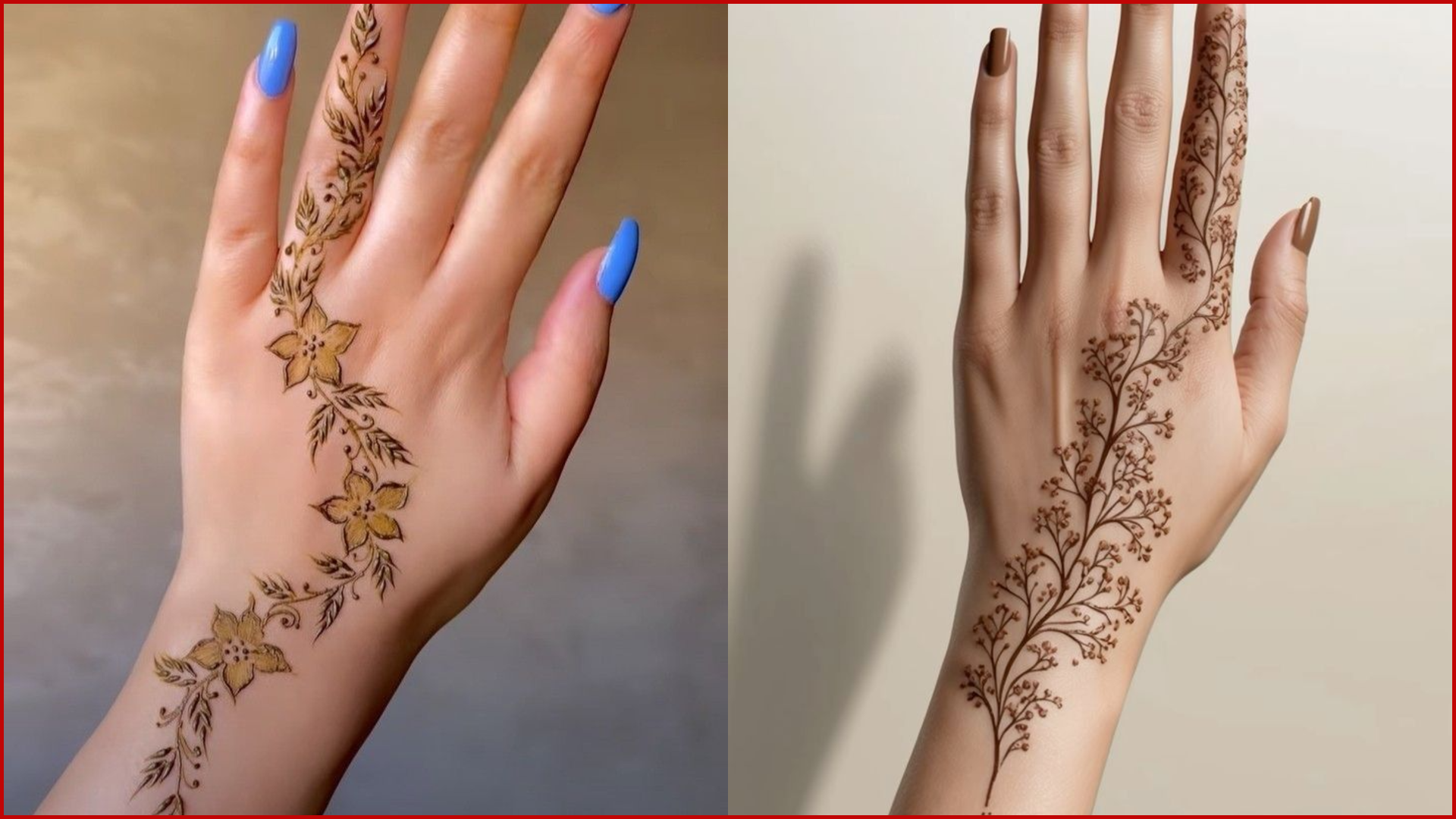Vine Mehndi Design