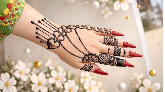Chand Raat Mehndi design easy