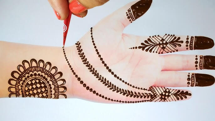 Chand Raat Mehndi design easy