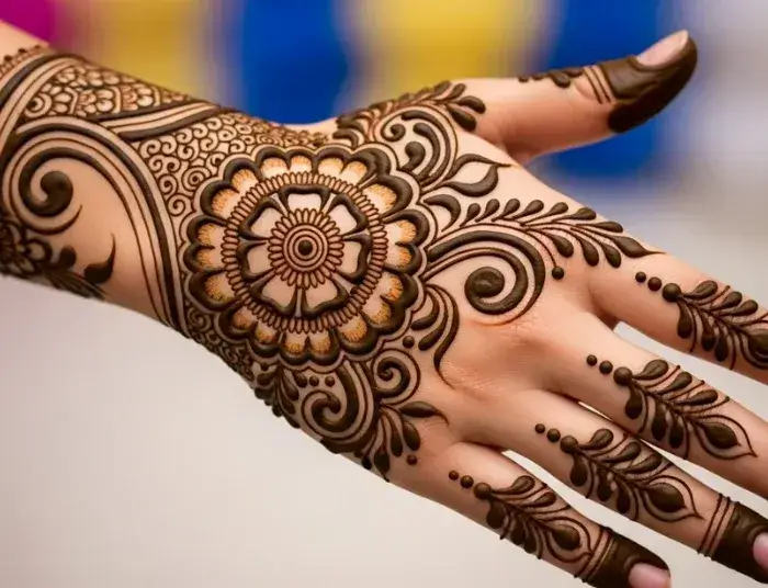geometric Mehndi Design 2026