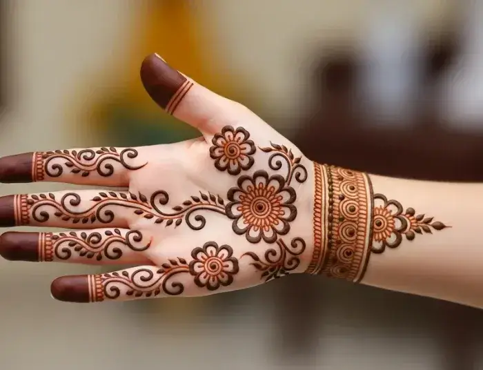 geometric Mehndi Design 2026