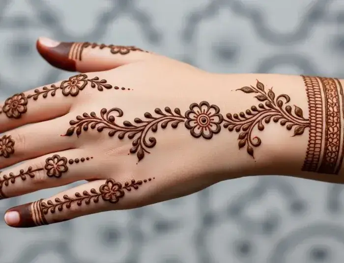 geometric Mehndi Design 2026