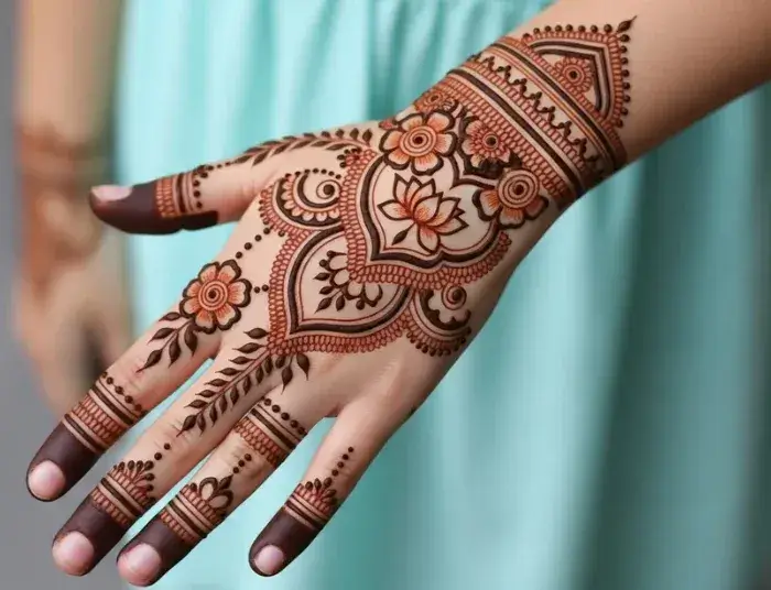 geometric Mehndi Design 2026