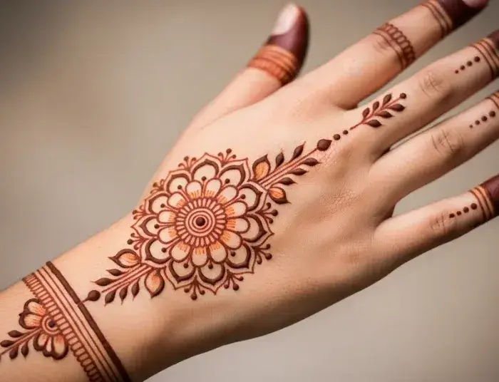 geometric Mehndi Design 2026