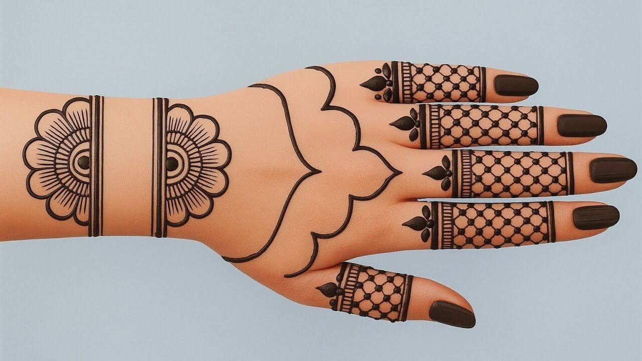 Wrist Mehndi Design Simple