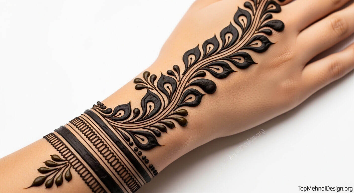 Arabic Bail Mehndi Design 2026