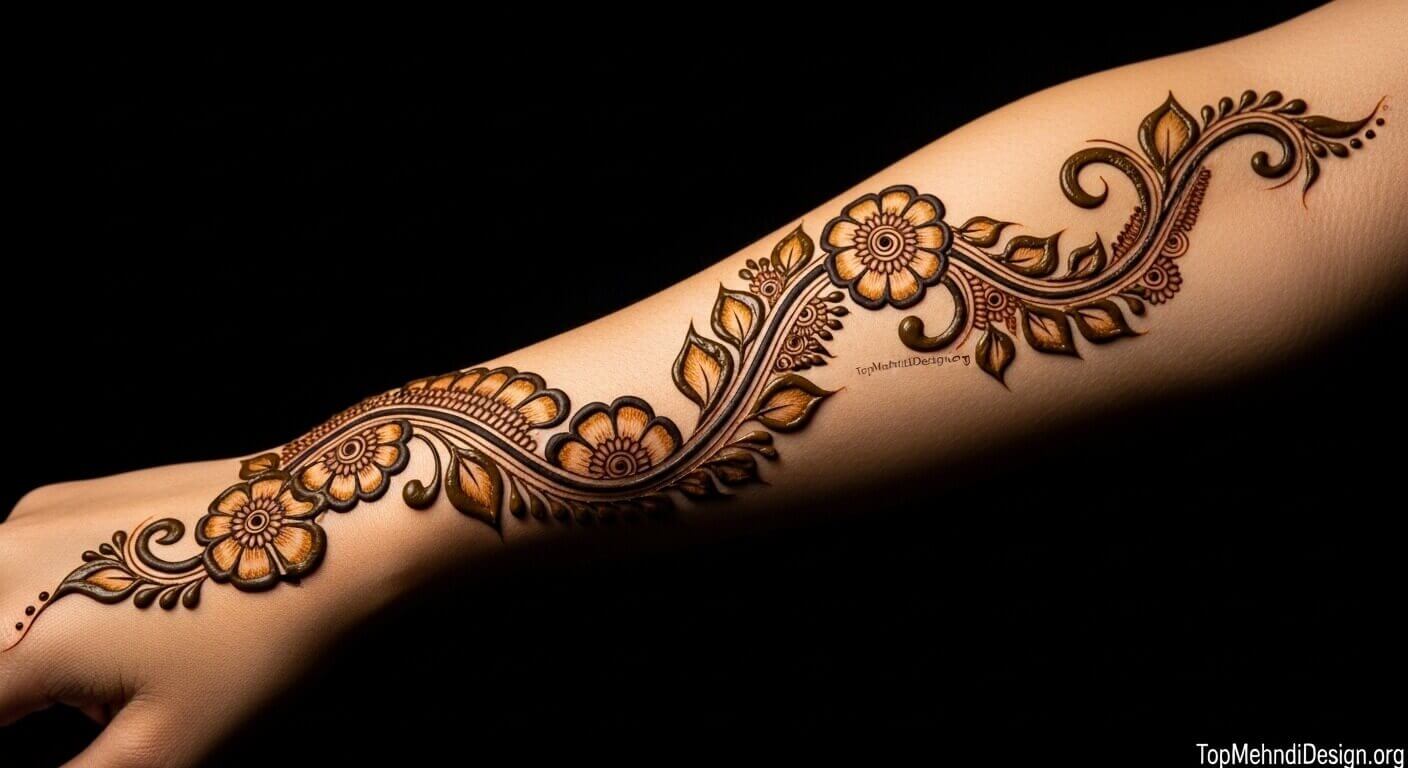 Arabic Bail Mehndi Design 2026
