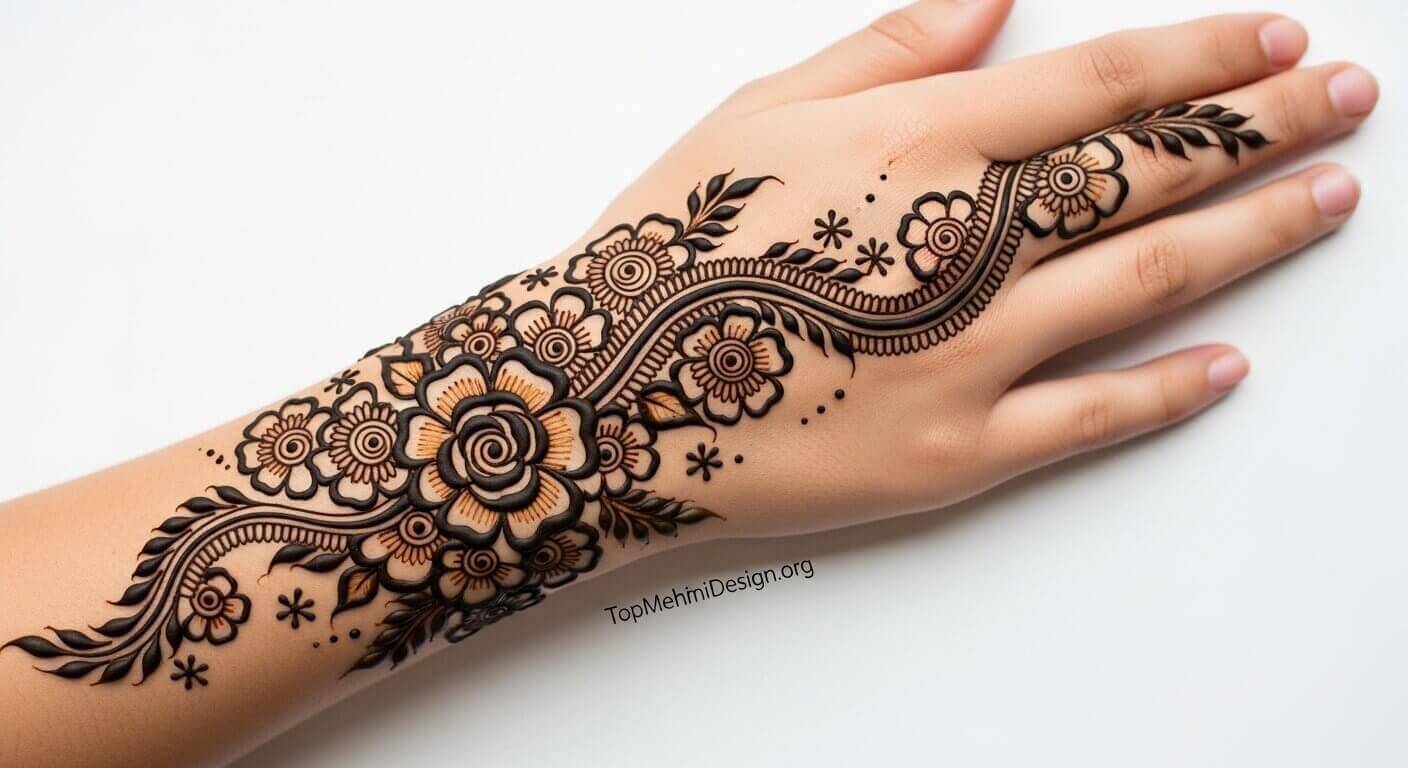 Arabic Bail Mehndi Design 2026