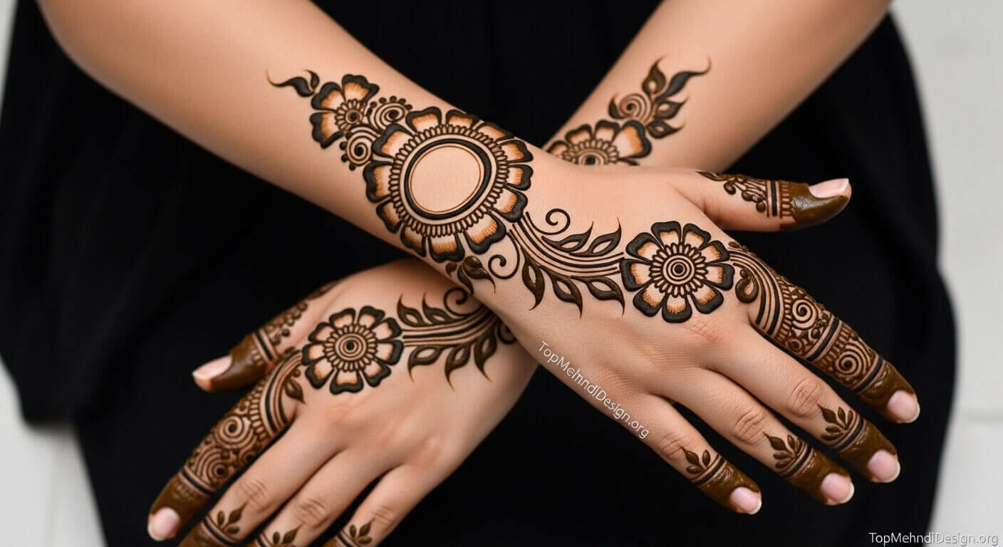 Arabic Bail Mehndi Design 2026