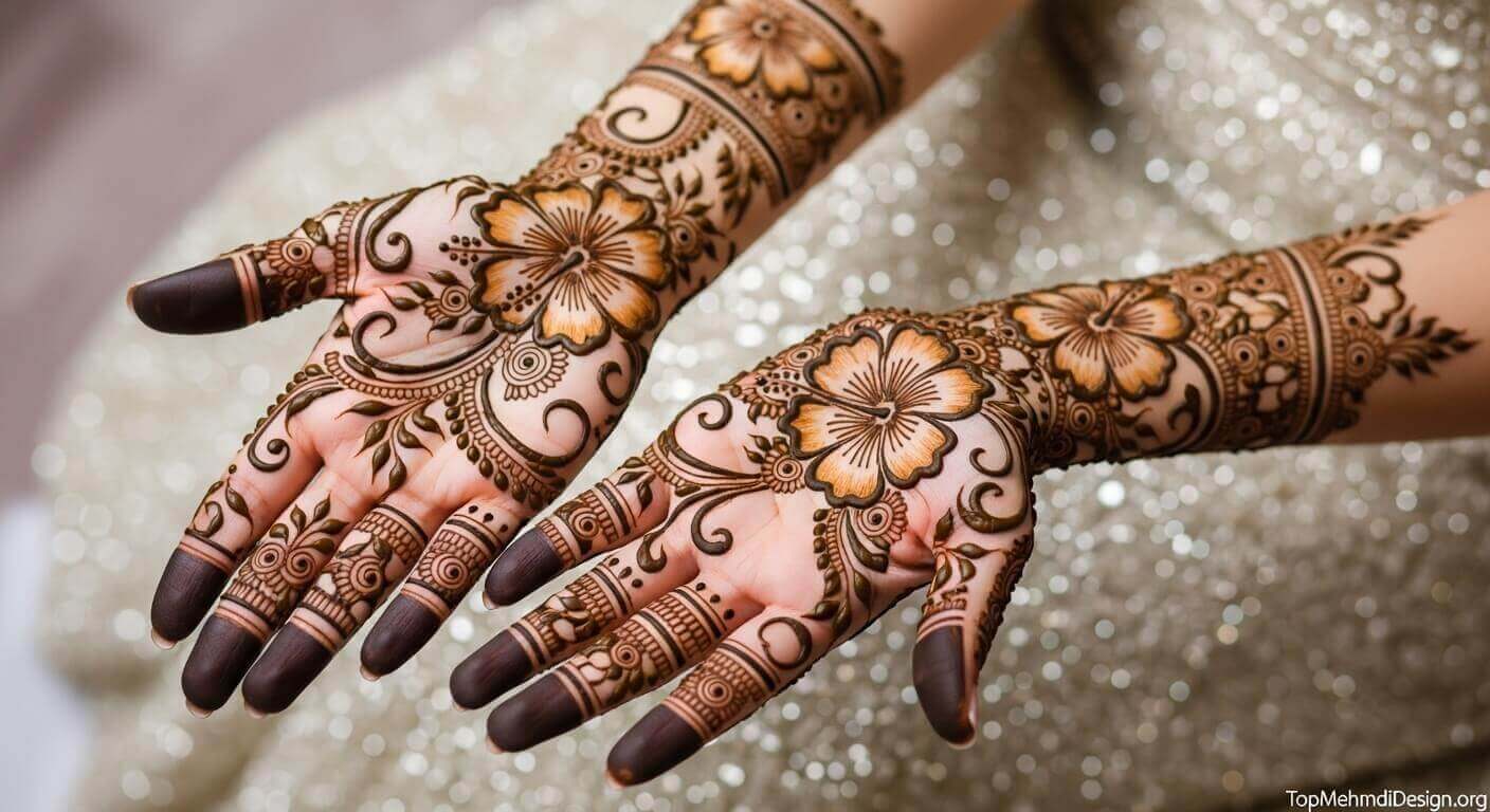 Arabic Bail Mehndi Design 2026