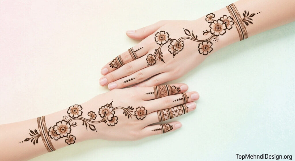 Arabic Bail Mehndi Design 2026