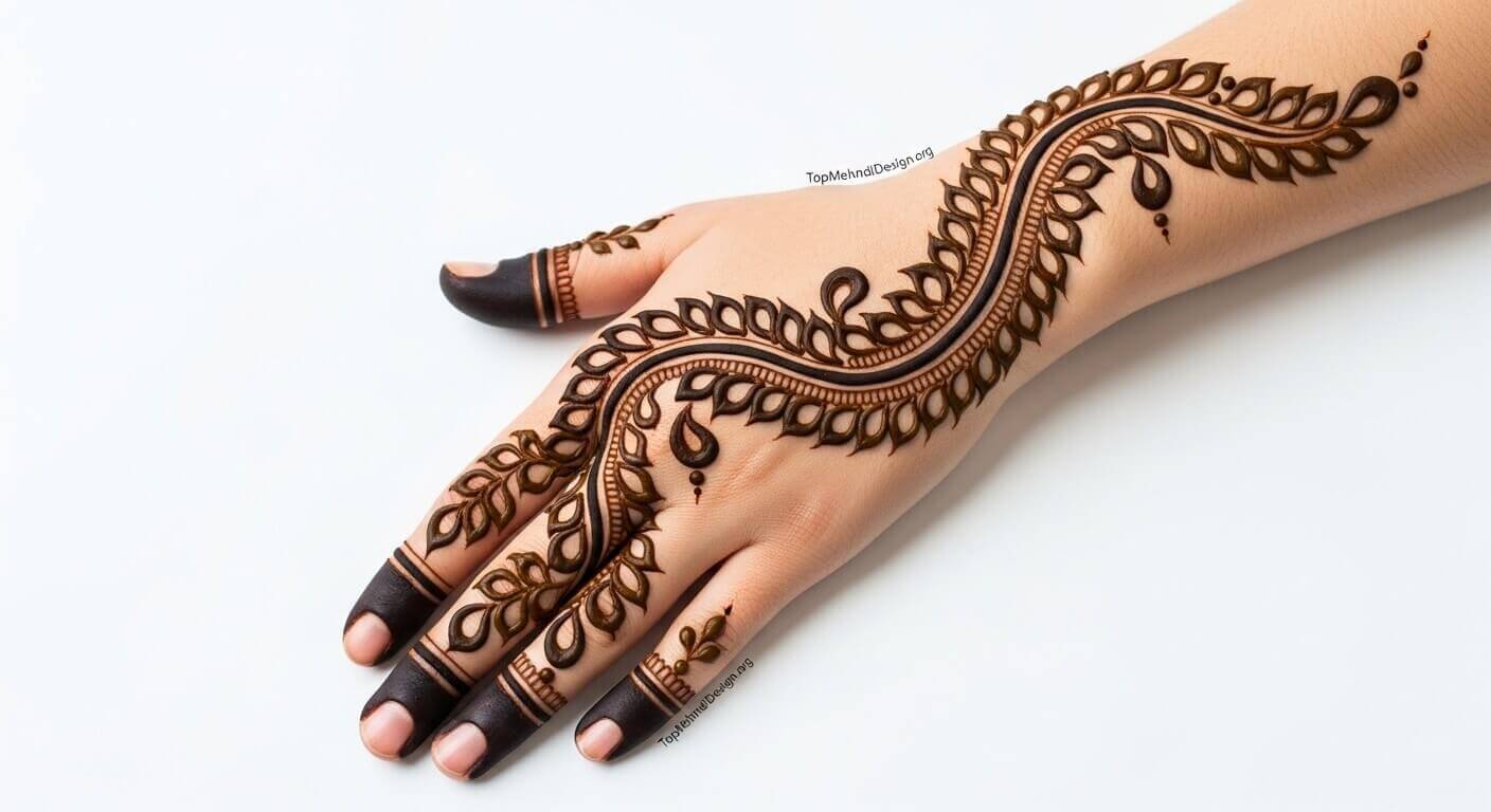 Arabic Bail Mehndi Design 2026