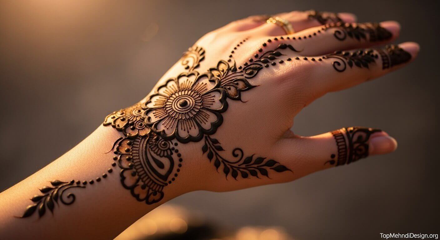 Arabic Bail Mehndi Design 2026