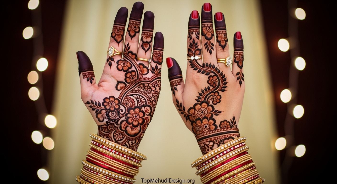 Arabic Karwa Chauth Mehndi Design