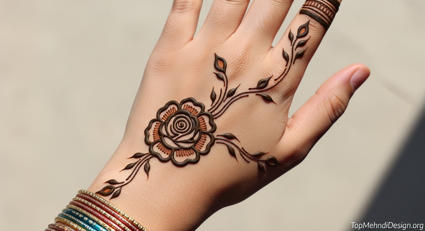 Arabic Karwa Chauth Mehndi Design