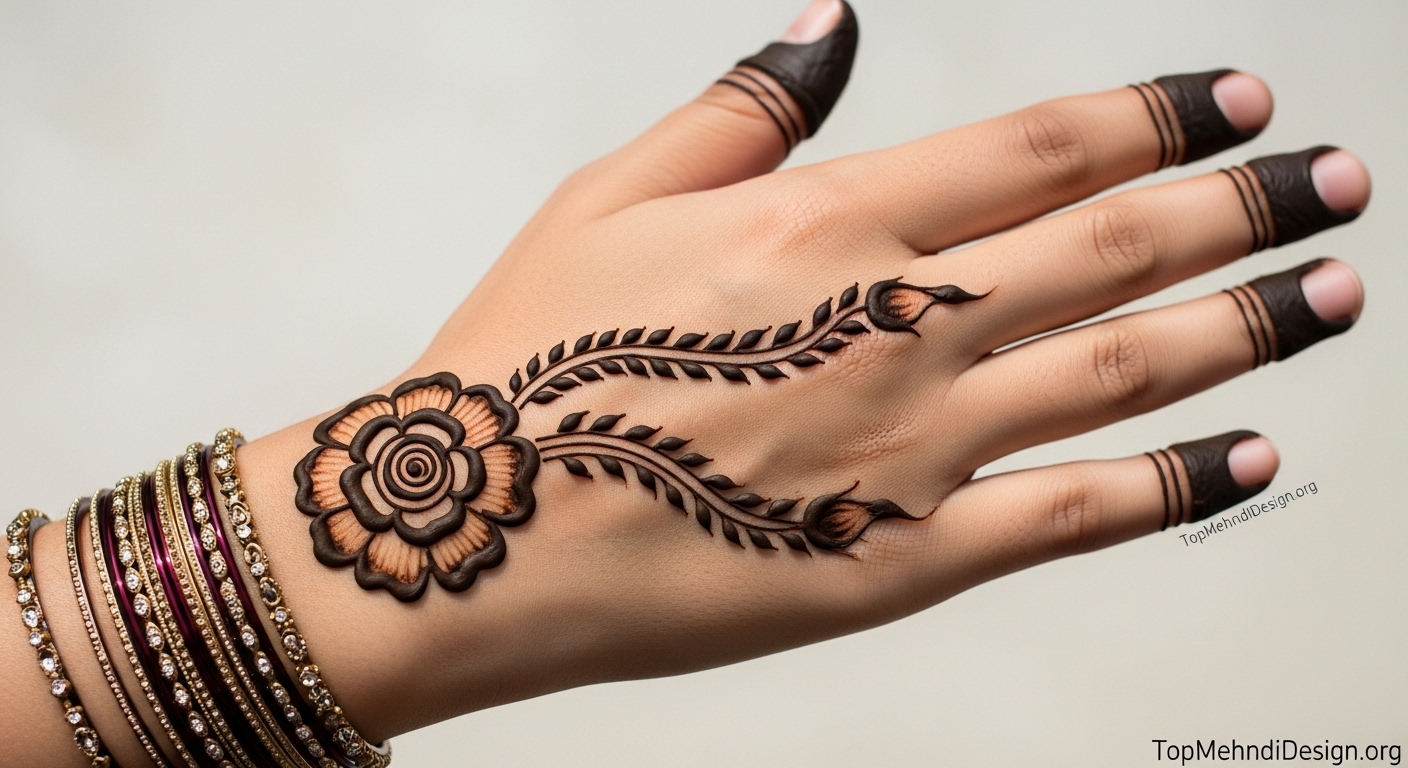 Arabic Karwa Chauth Mehndi Design