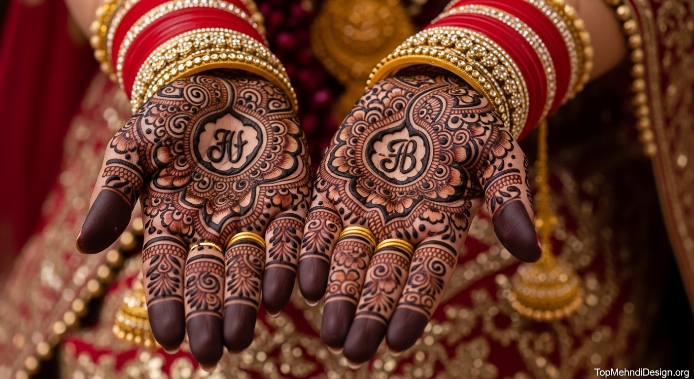 Arabic Karwa Chauth Mehndi Design