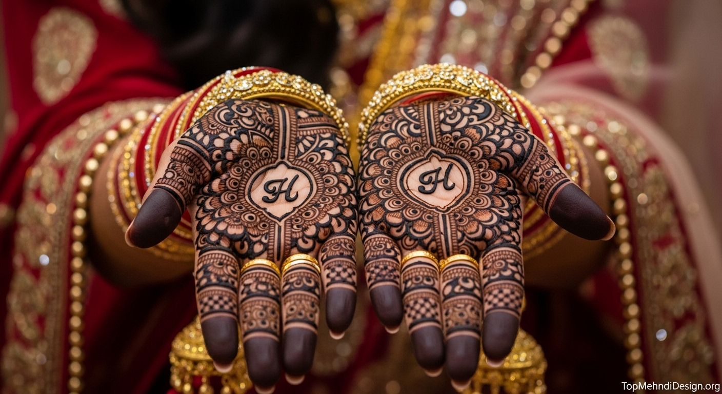 Arabic Karwa Chauth Mehndi Design