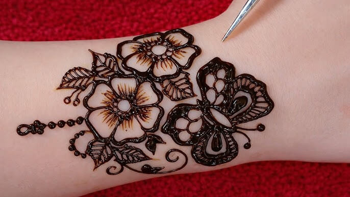 Butterfly Mehndi Design 2026