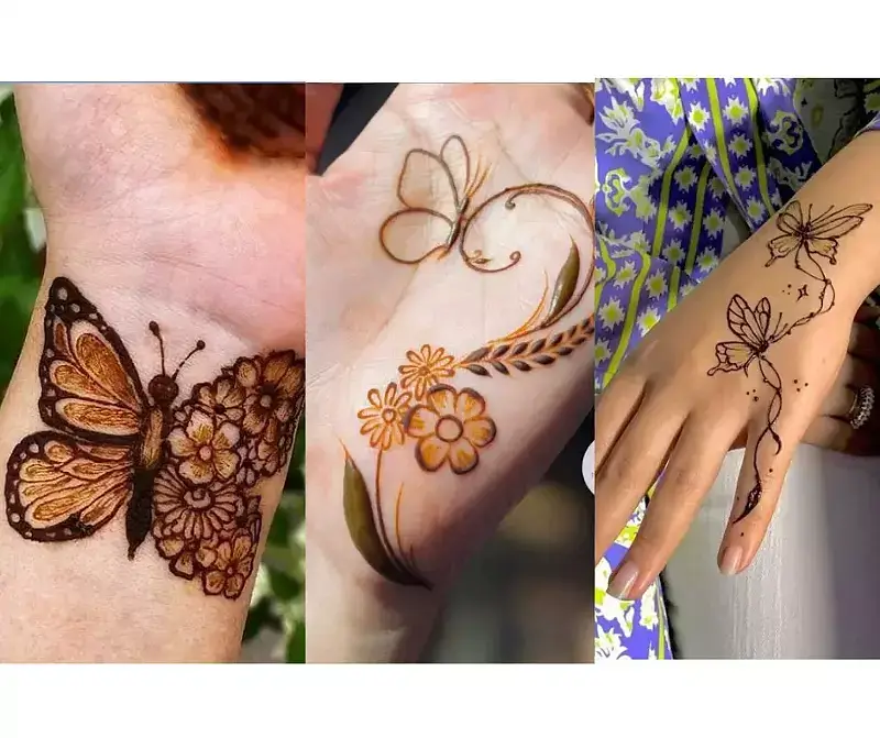 Butterfly Mehndi Design 2026