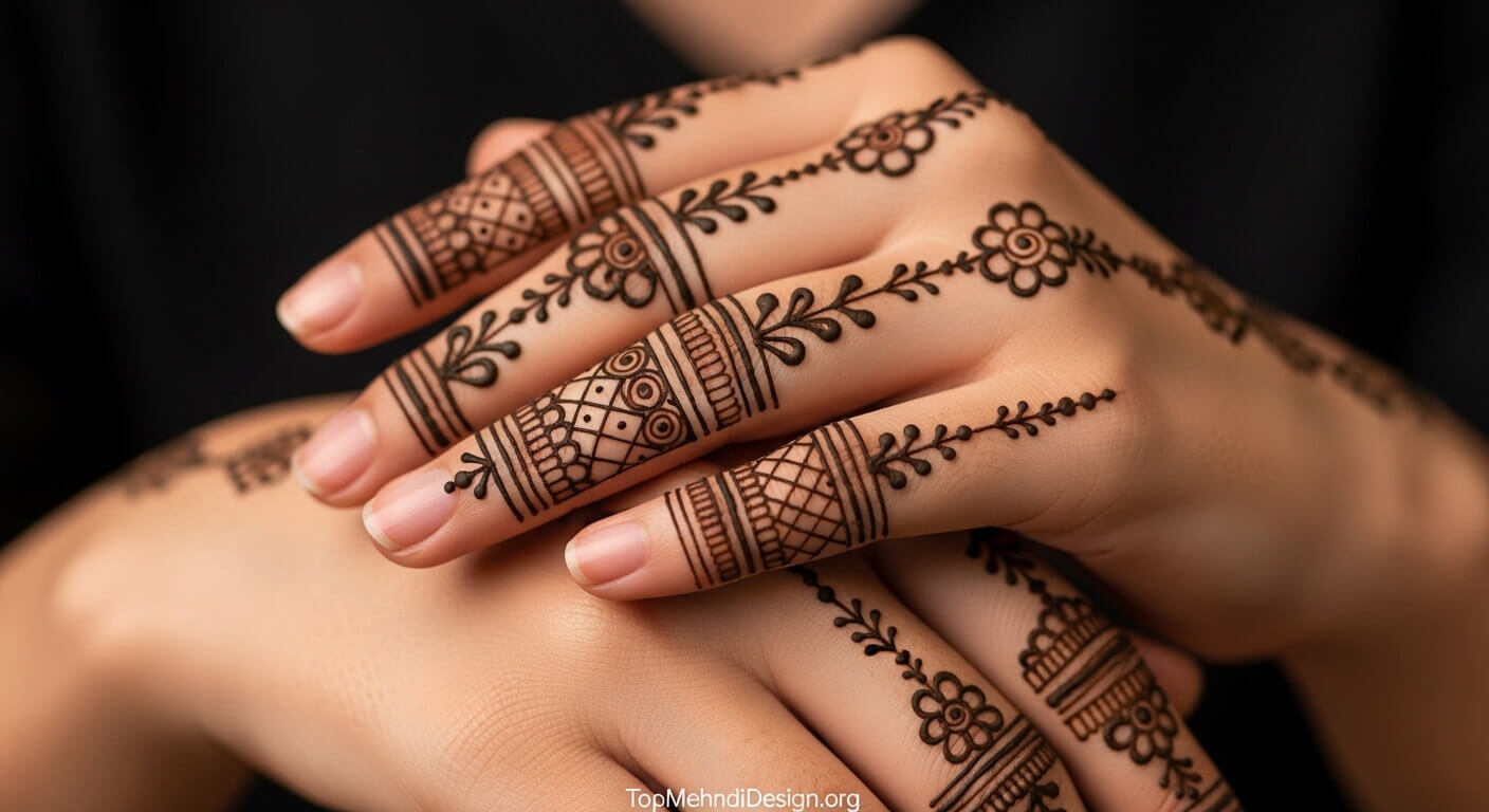 Finger Mehndi Design for Eid ul Adha 2026