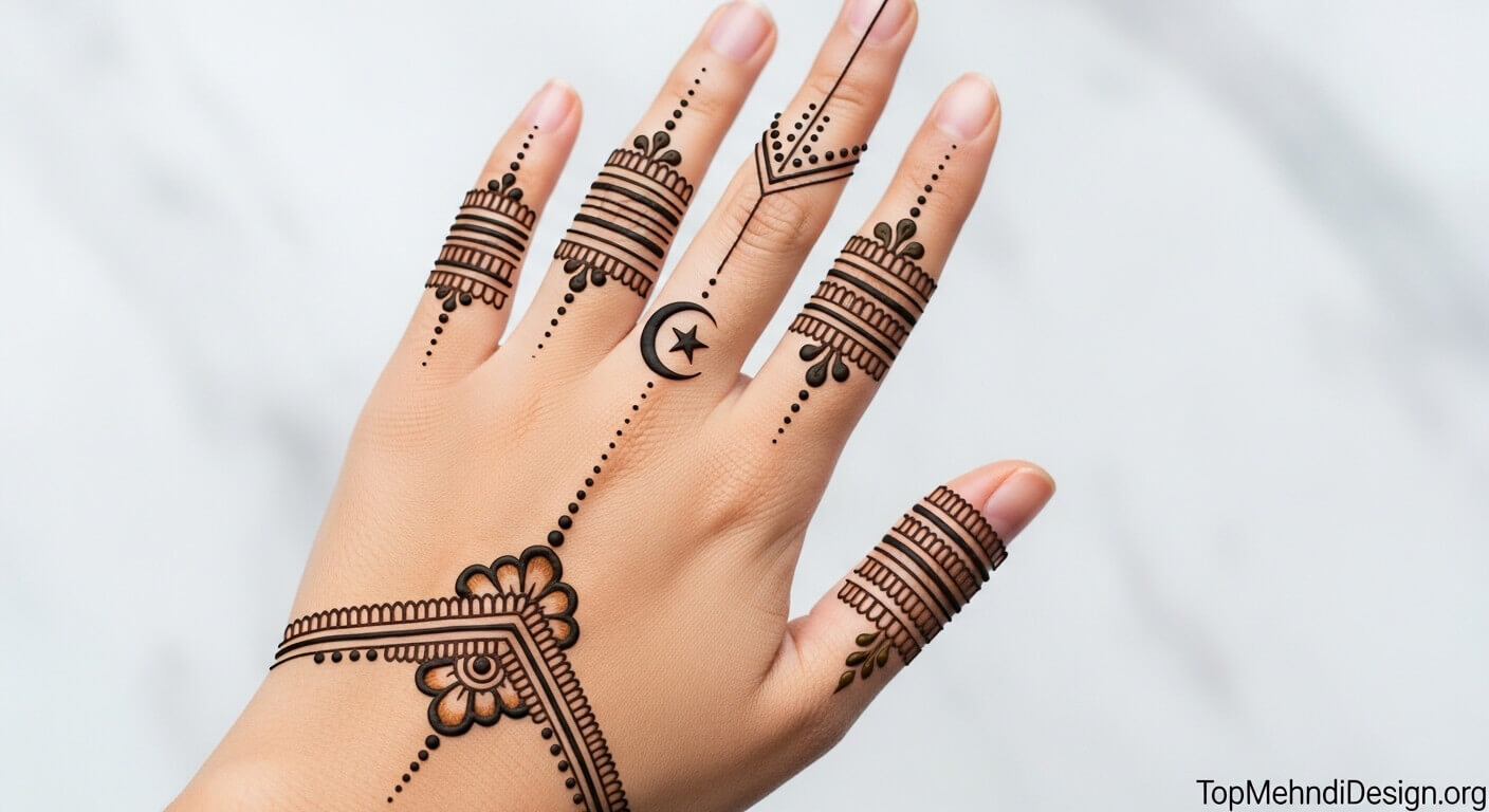 Finger Mehndi Design for Eid ul Adha 2026