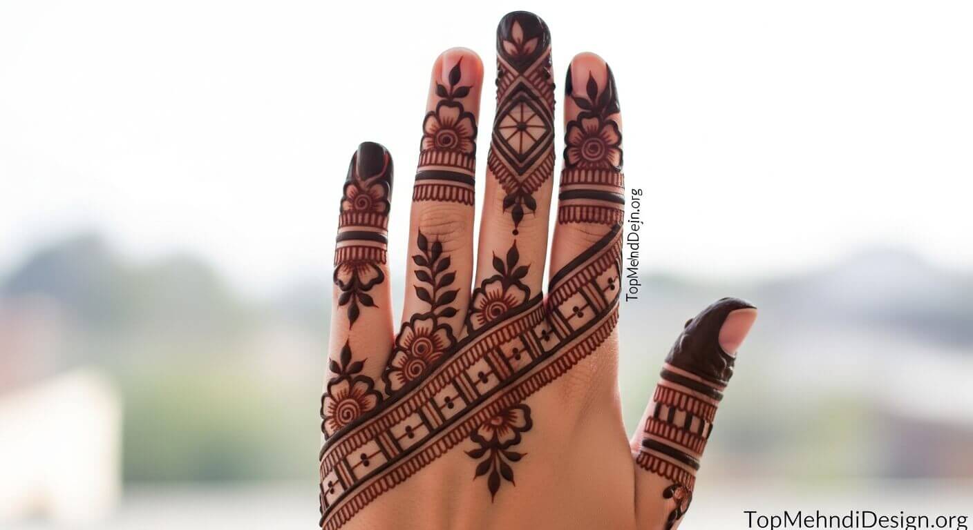 Finger Mehndi Design for Eid ul Adha 2026