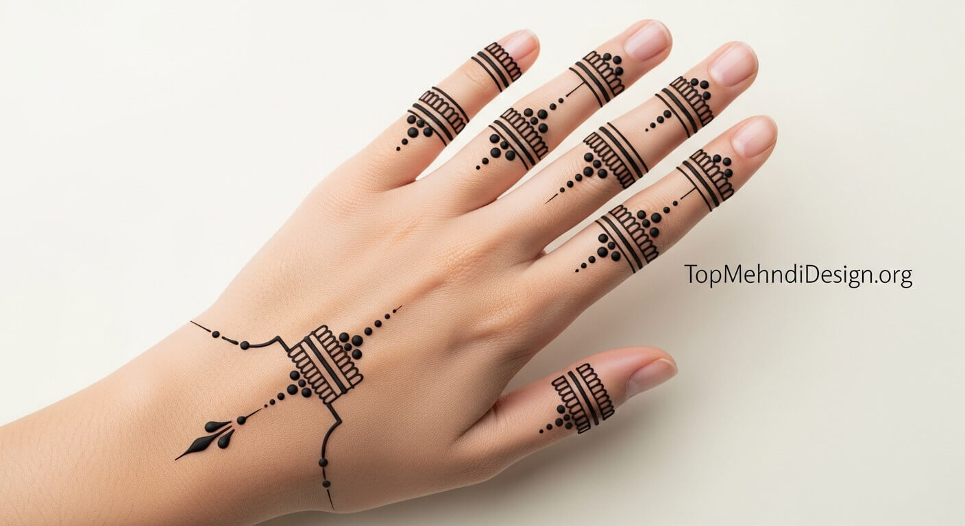 Finger Mehndi Design for Eid ul Adha 2026