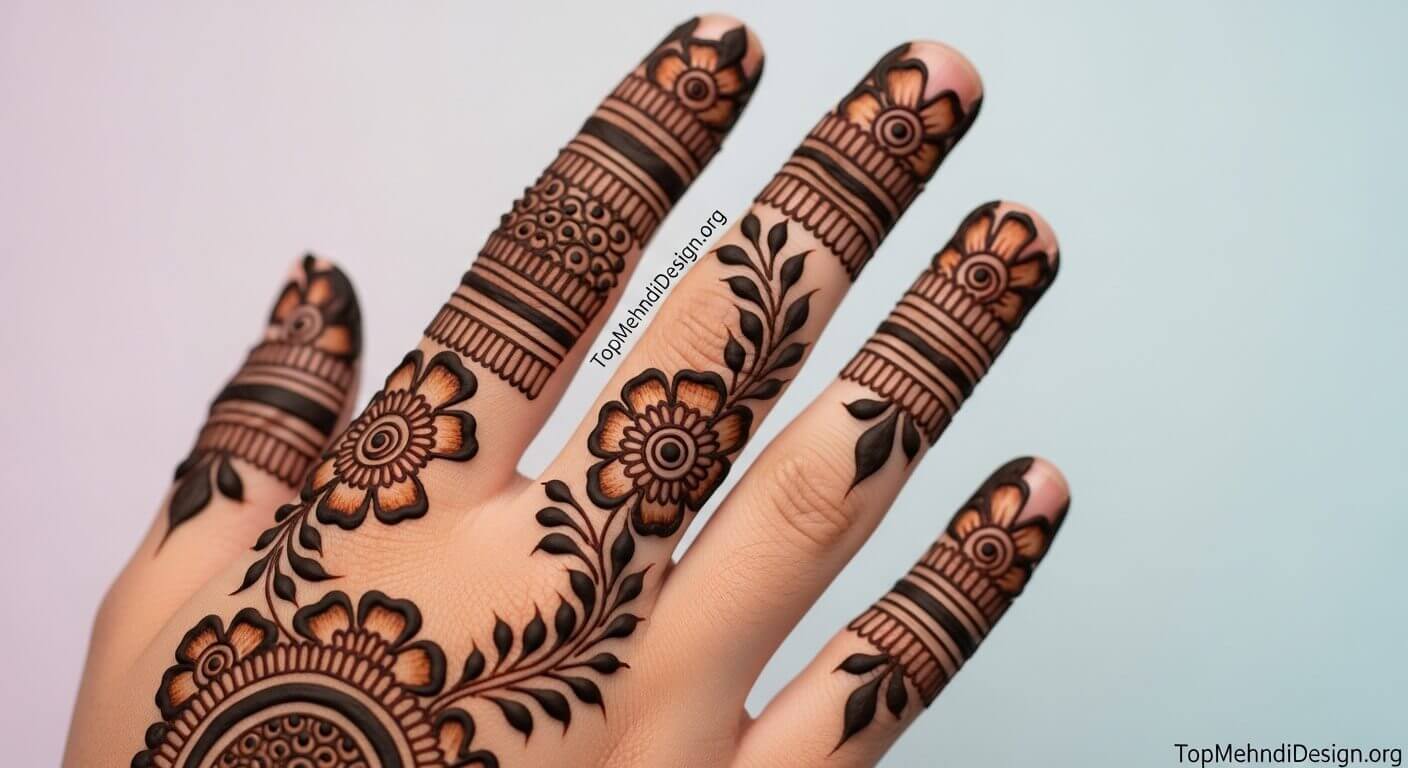 Finger Mehndi Design for Eid ul Adha 2026