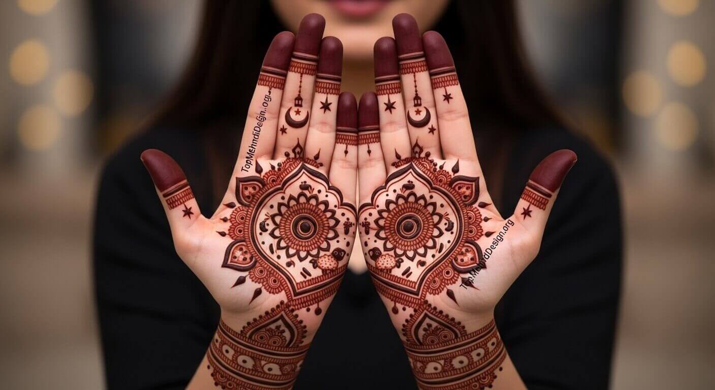 Front Hand Mehndi Design for Eid ul Adha 2026