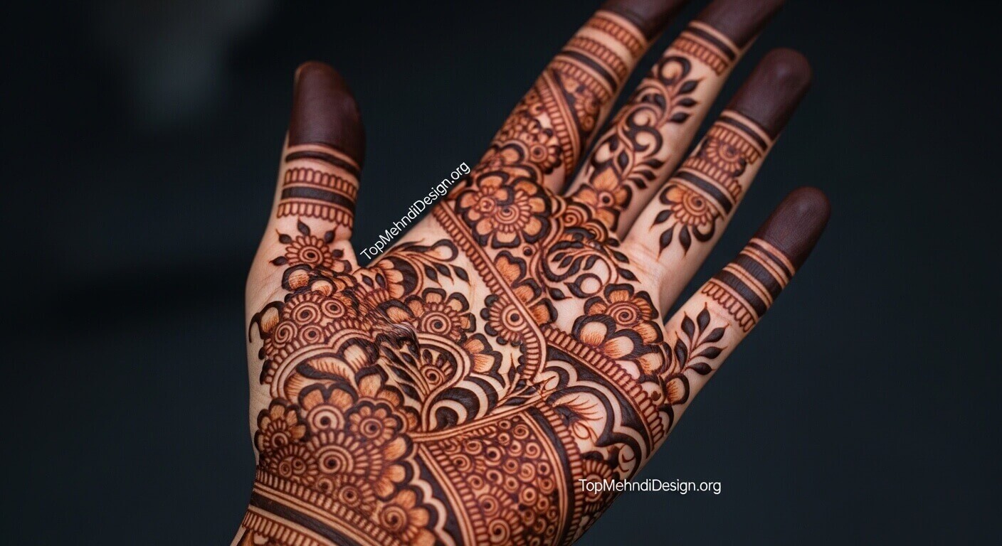 Front Hand Mehndi Design for Eid ul Adha 2026