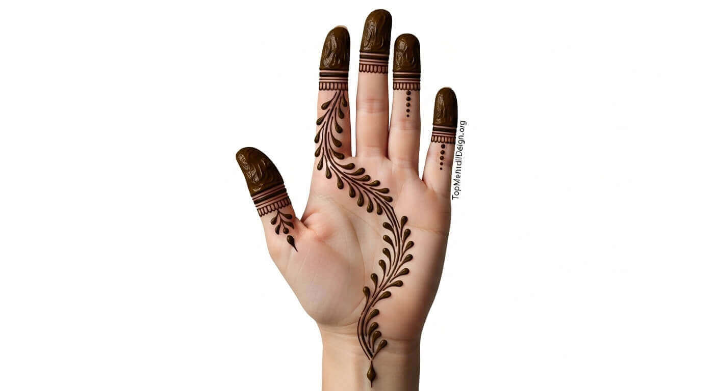 Front Hand Mehndi Design for Eid ul Adha 2026