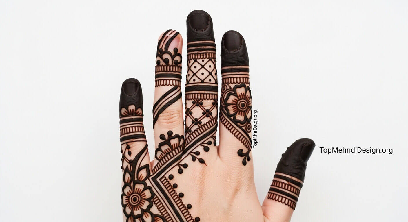 Front Hand Mehndi Design for Eid ul Adha 2026