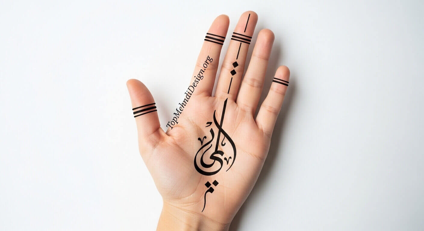 Front Hand Mehndi Design for Eid ul Adha 2026