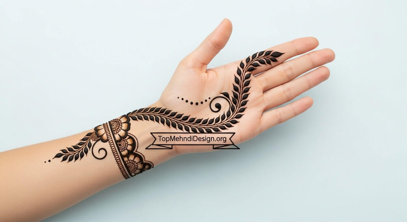 Front Hand Mehndi Design for Eid ul Adha 2026