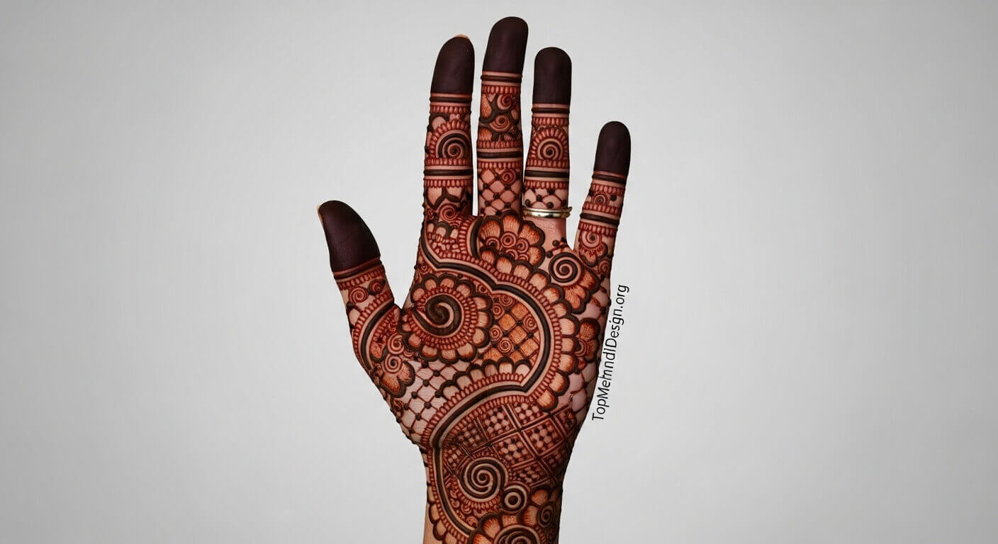 Front Hand Mehndi Design for Eid ul Adha 2026
