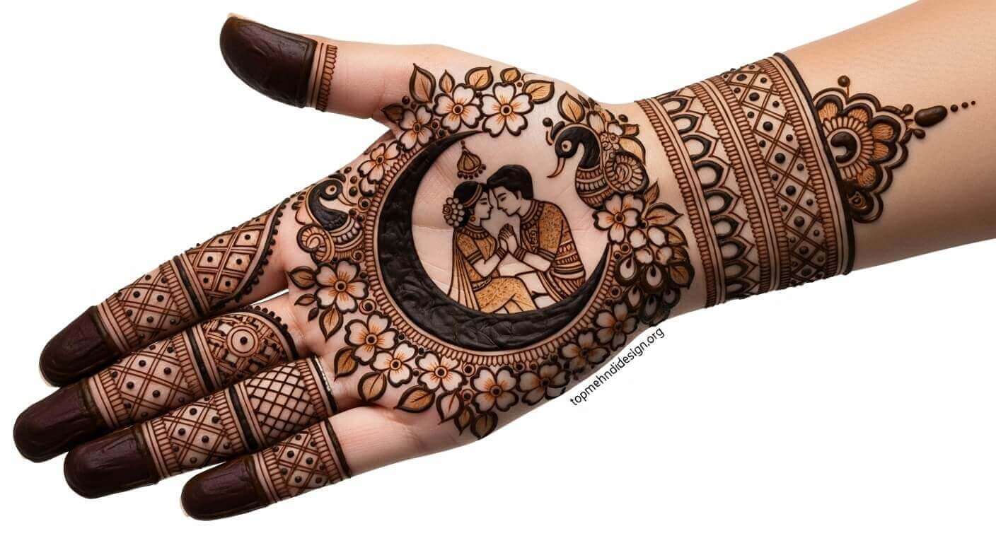 Full Hand Karwa Chauth Mehndi Design 2026
