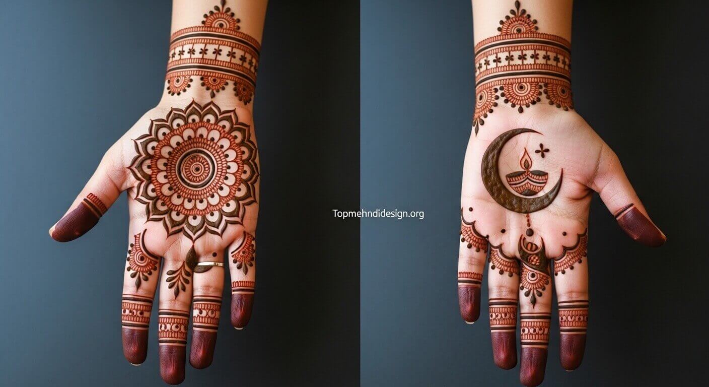 Full Hand Karwa Chauth Mehndi Design 2026