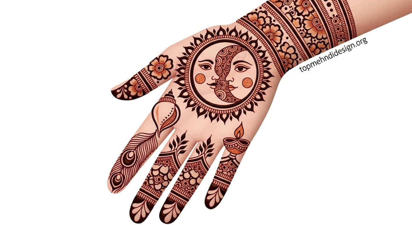 Full Hand Karwa Chauth Mehndi Design 2026
