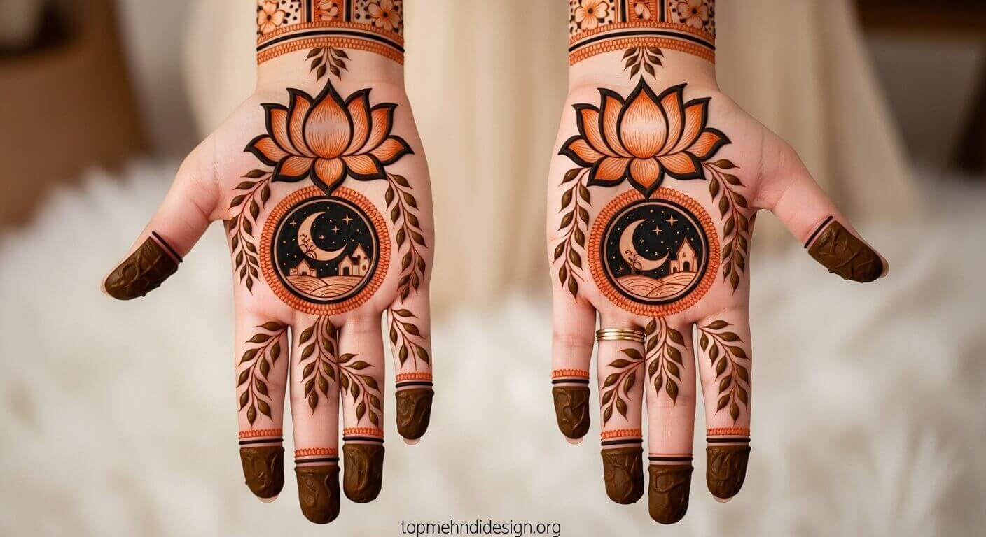 Full Hand Karwa Chauth Mehndi Design 2026