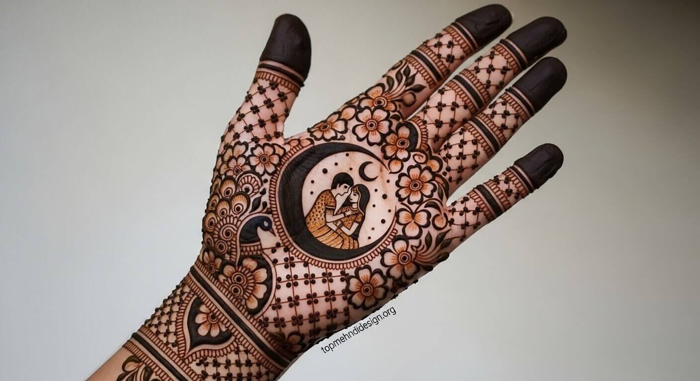 Full Hand Karwa Chauth Mehndi Design 2026