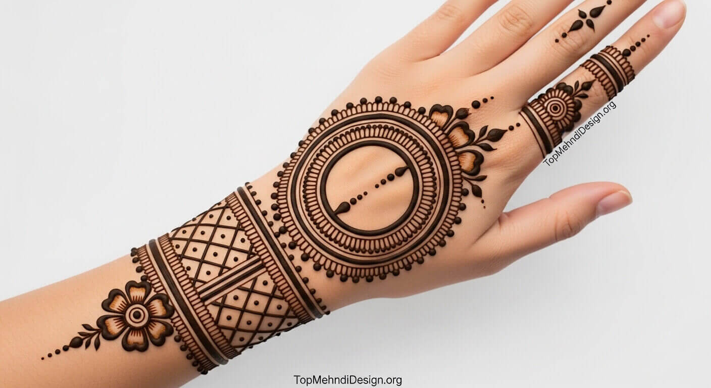 Gol tikki mehndi design for Eid ul Adha 2026