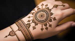 Gol tikki mehndi design for Eid ul Adha 2026