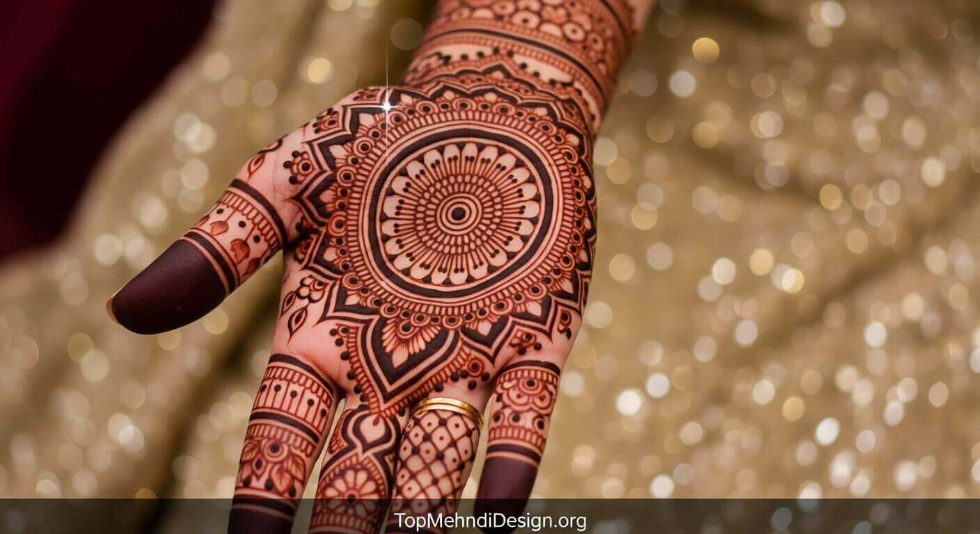 Gol tikki mehndi design for Eid ul Adha 2026