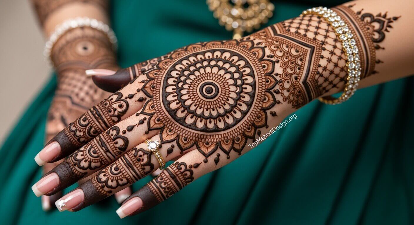 Gol tikki mehndi design for Eid ul Adha 2026