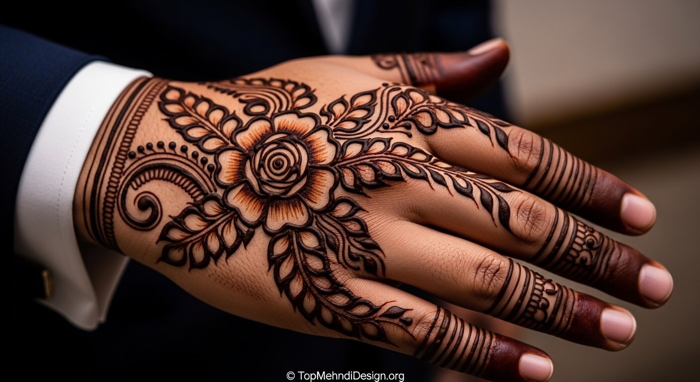 Groom Mehndi Design 2026