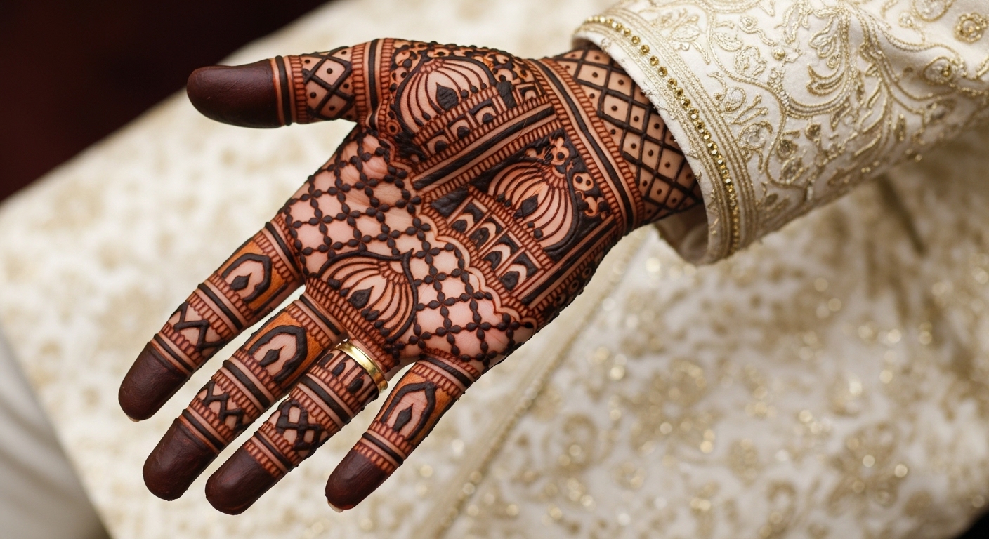 Groom Mehndi Design 2026